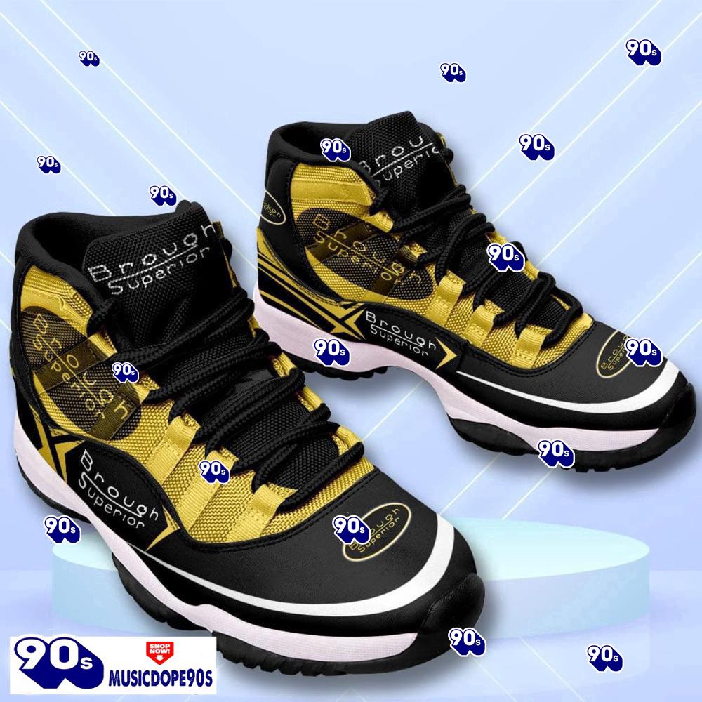 Brough Superior Custom Name Air Jordan 11 Sneakers Vintage Shoes Brough Superior Custom Name Air Jordan 11 Sneakers Vintage Shoes