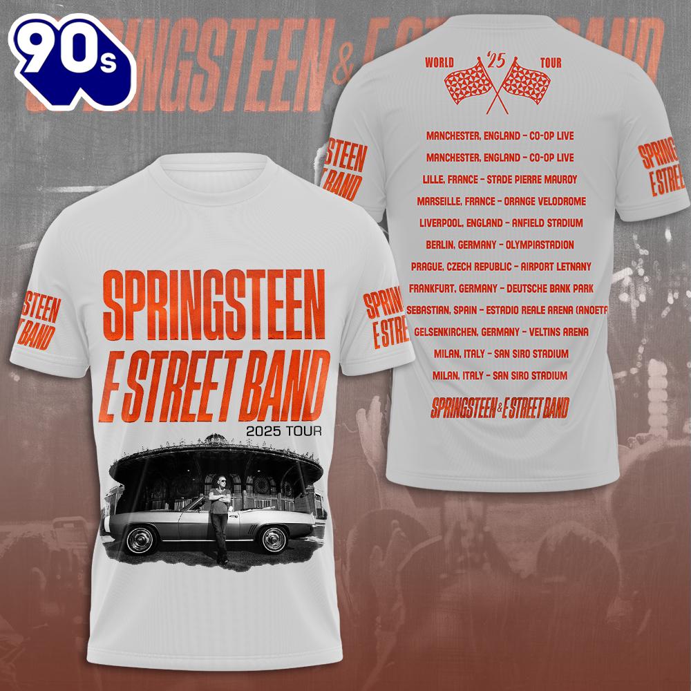 Bruce Springsteen 3D Apparel New 2025 T-shirt For Fans Rock Music 3D Shirt Bruce Springsteen 3D Apparel New 2025 T-shirt For Fans Rock Music 3D Shirt