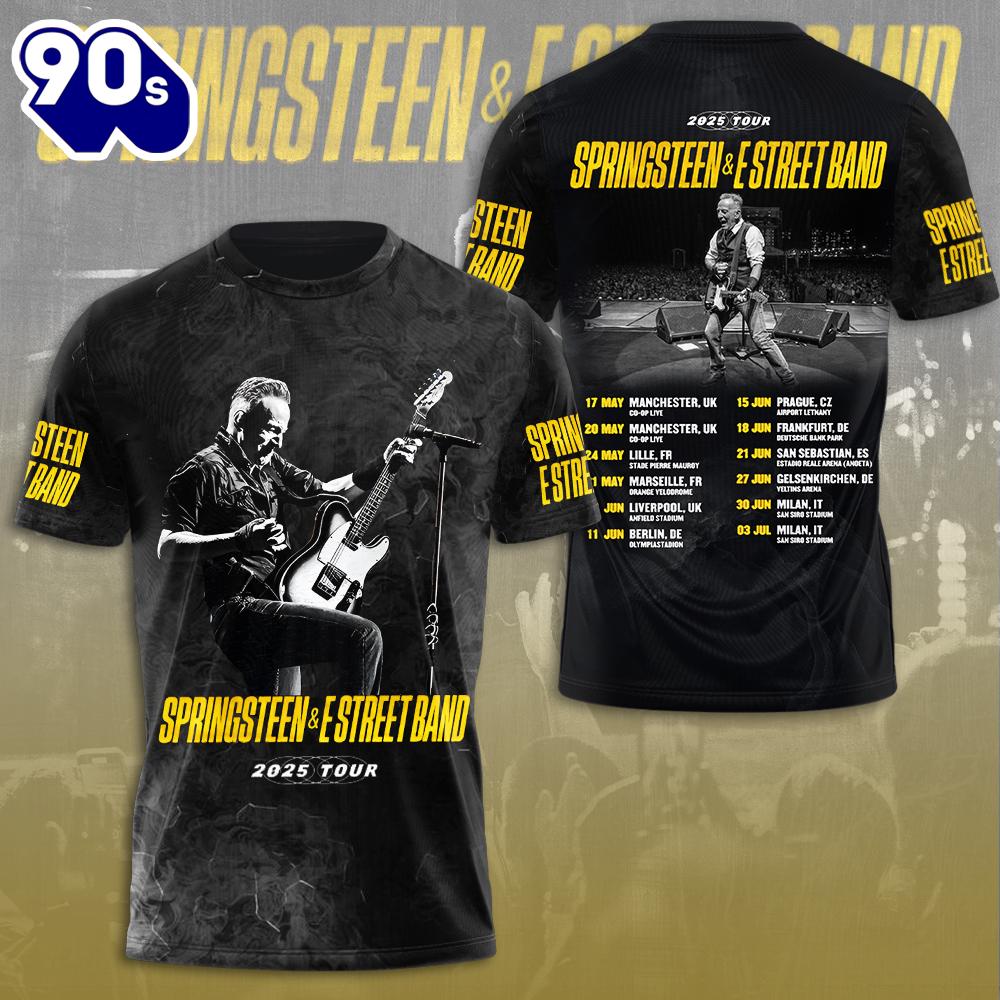 Bruce Springsteen 3D Apparel Summer 2025 Shirts Rock Music 3D Shirt Bruce Springsteen 3D Apparel Summer 2025 Shirts Rock Music 3D Shirt