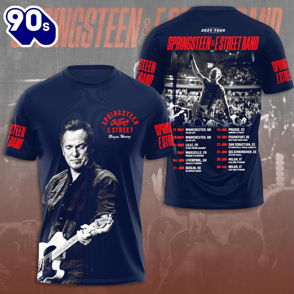 Bruce Springsteen 3D Apparel  T-shirt, Outfits Summer Rock Music 3D Shirt Bruce Springsteen 3D Apparel  T-shirt, Outfits Summer Rock Music 3D Shirt
