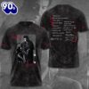 Bruce Springsteen 3D Apparel  T-shirt Tee Rock Music 3D Shirt