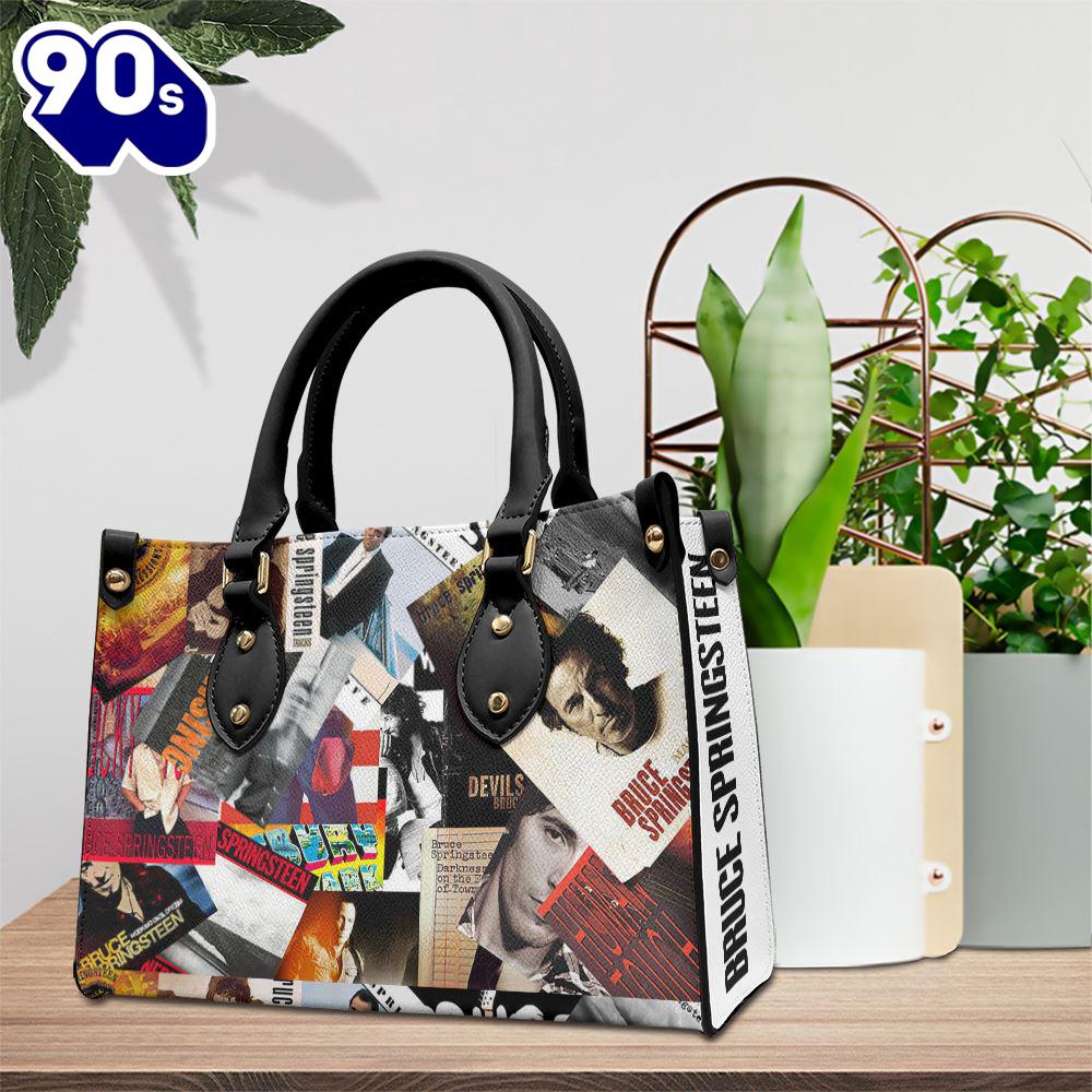 Bruce Springsteen The Best Song Album Leather HandBag Gift For Christmas Bruce Springsteen The Best Song Album Leather HandBag Gift For Christmas