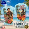 Bruce Springsteen Tropical Lei Hawaiian Floral 2026 3D Shirt , Viral 3D Music Tee
