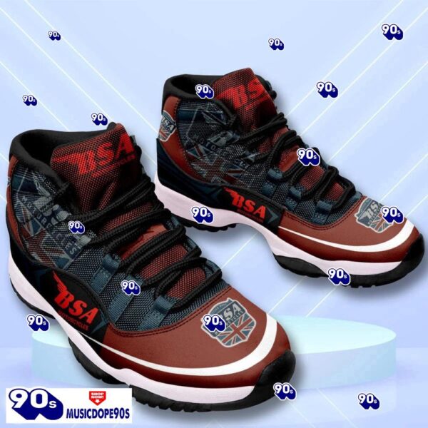 BSA Motorcycles Custom Name Air Jordan 11  Sneakers Vintage Shoes