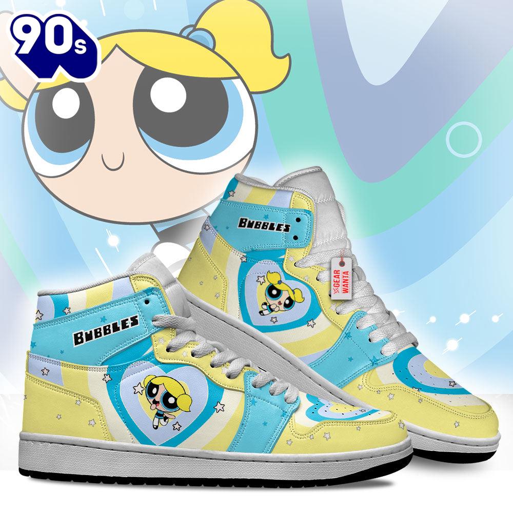 Bubbles The Powerpuff Girls J1 Shoes Custom Sneakers For Fans Bubbles The Powerpuff Girls J1 Shoes Custom Sneakers For Fans