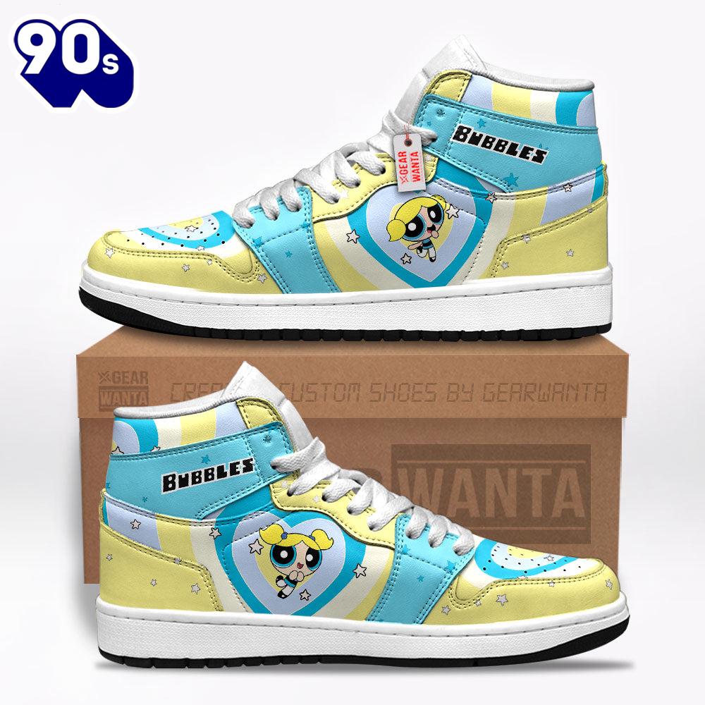Bubbles The Powerpuff Girls J1 Shoes Custom Sneakers For Fans Bubbles The Powerpuff Girls J1 Shoes Custom Sneakers For Fans