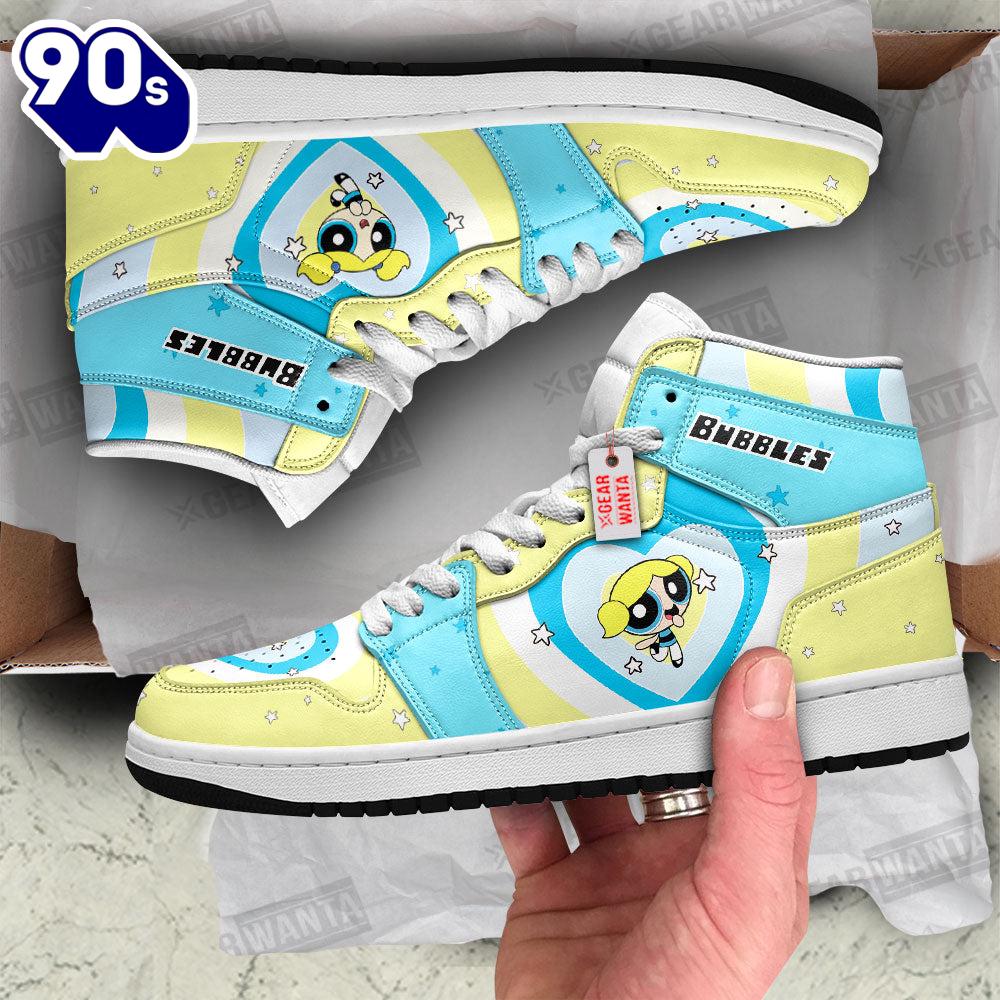 Bubbles The Powerpuff Girls J1 Shoes Custom Sneakers For Fans Bubbles The Powerpuff Girls J1 Shoes Custom Sneakers For Fans