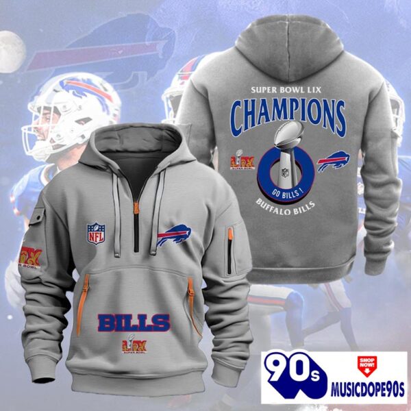 Buffalo Bills 2025 Super Bowl LIX Champions Heavy Hoodie