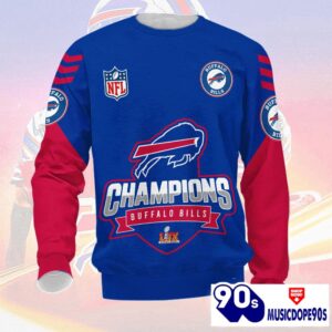 Buffalo Bills 2025 Super Bowl LIX Champions Normal Hoodie
