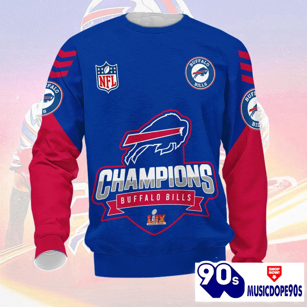 Buffalo Bills 2025 Super Bowl LIX Champions Normal Hoodie Buffalo Bills 2025 Super Bowl LIX Champions Normal Hoodie
