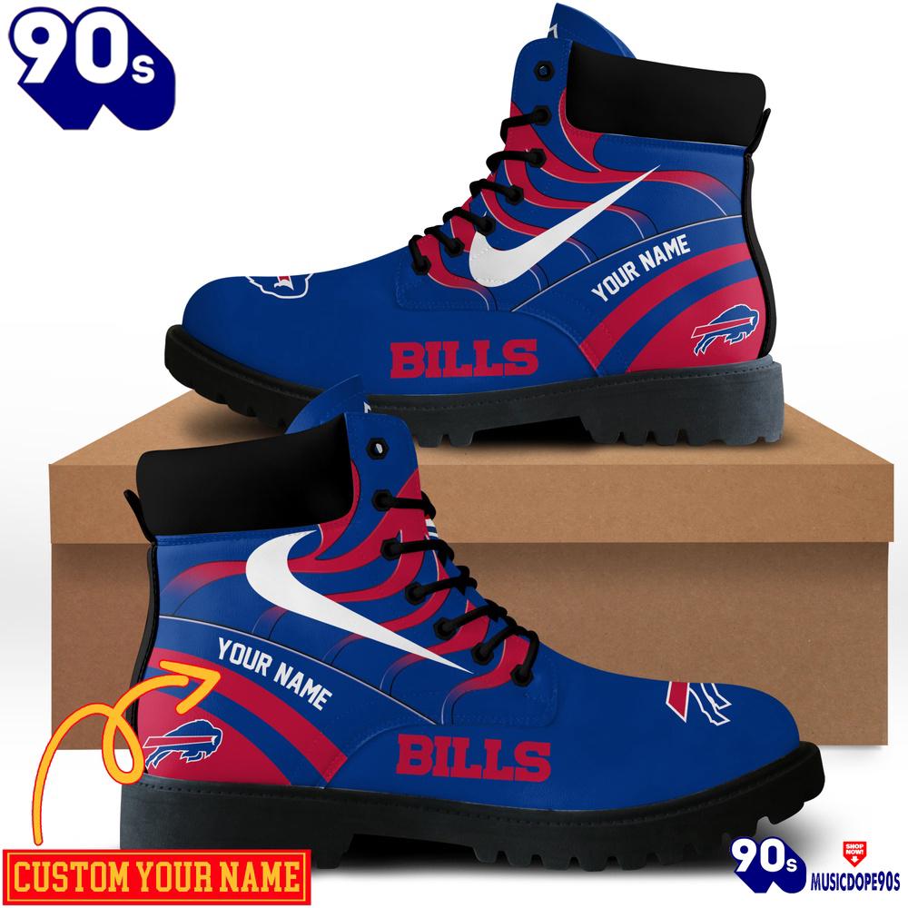 Buffalo Bills Custom Boots Shoes Idea Gift For Fan Buffalo Bills Custom Boots Shoes Idea Gift For Fan