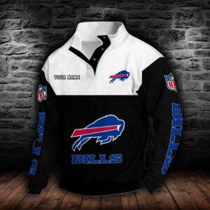 Buffalo Bills Double Breasted Stand Collar Hoodie