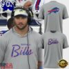 Buffalo Bills Grey Script Logo 2026 T Shirt, Sport Trend 3D Shirt