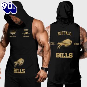 Buffalo Bills Men Workout Hooded Tank Top