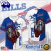 Buffalo Bills NFL Game Day Grateful Dead Baseball Jersey Shirt, Trending NFL Jersey