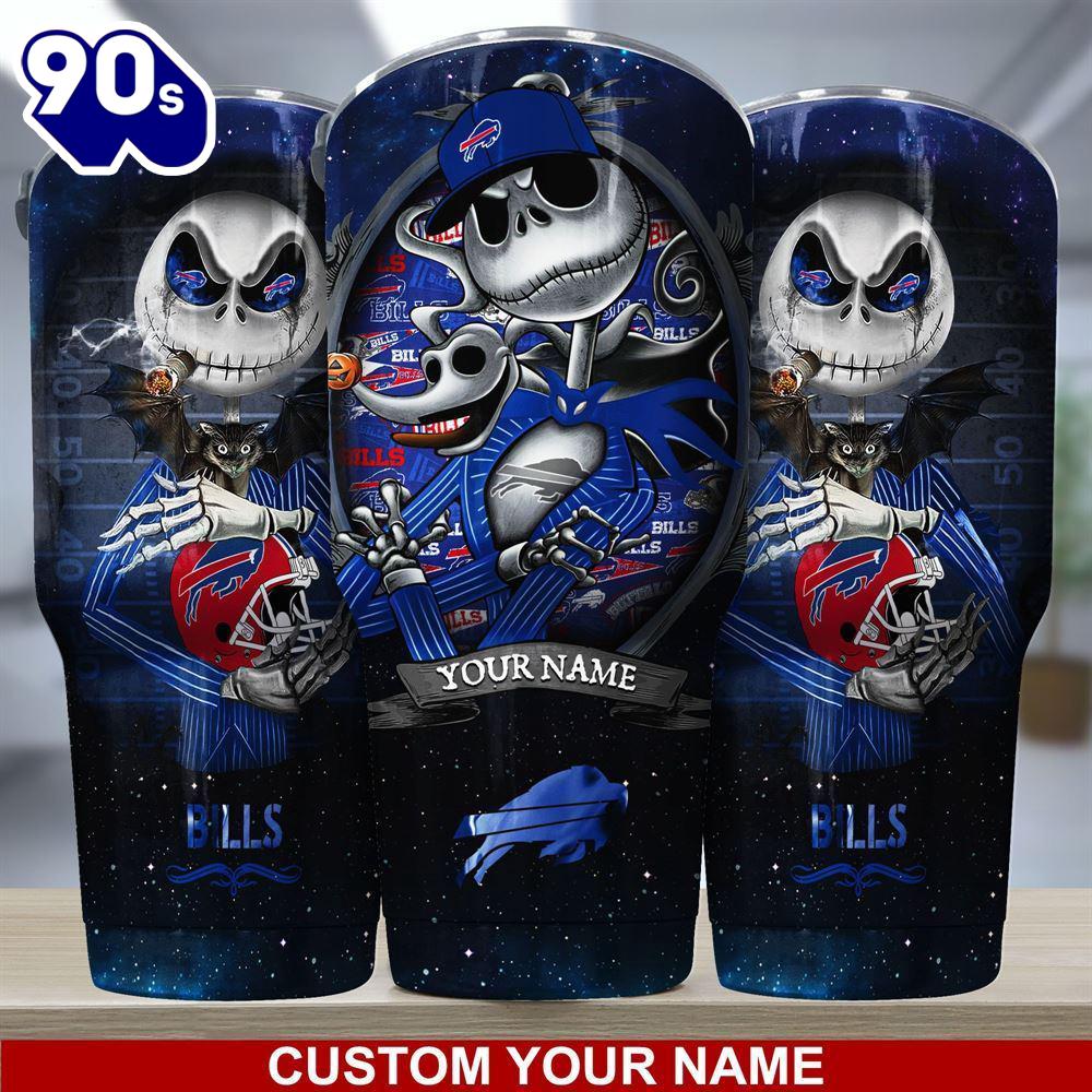 Buffalo Bills NFL-Custom Tumbler Jack The Nightmare Before Christmas Buffalo Bills NFL-Custom Tumbler Jack The Nightmare Before Christmas