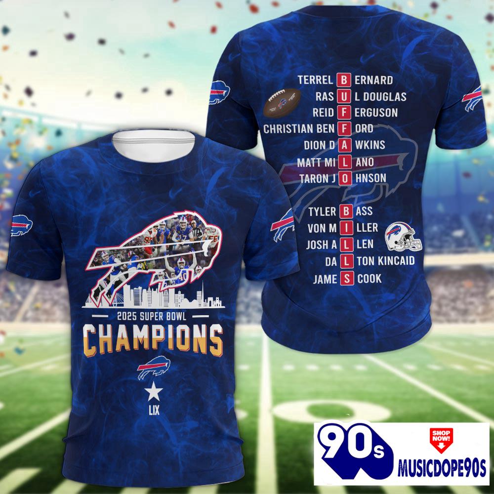 Buffalo Bills Super Bowl LIX Champions Normal Hoodie Buffalo Bills Super Bowl LIX Champions Normal Hoodie