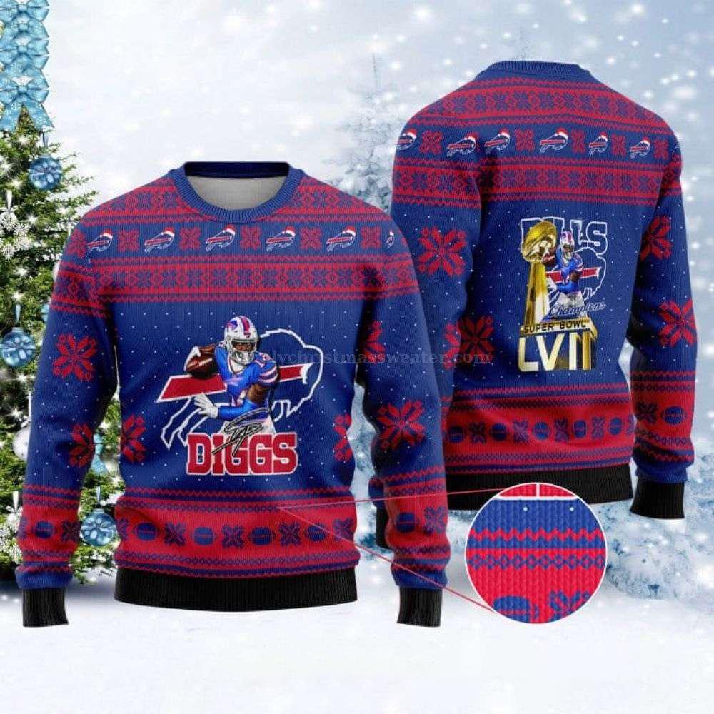 Buffalo Bills Super Bowl LVII Champions 2023 Ugly Christmas Sweater Buffalo Bills Super Bowl LVII Champions 2023 Ugly Christmas Sweater