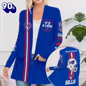 Buffalo Bills Women’s Patch Pocket Cardigan Gift Christmas