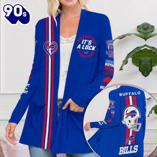Buffalo Bills Women’s Patch Pocket Cardigan Gift Christmas