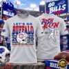 Buffalo Bills x Josh Allen 2026 Let’s Go Buffalo Patricia Allen Fund Graphic T Shirt, Sport Trend 3D Shirt