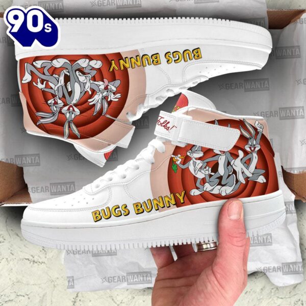 Bugs Bunny High Top Air Force Shoes Custom Looney Tunes Sneakers