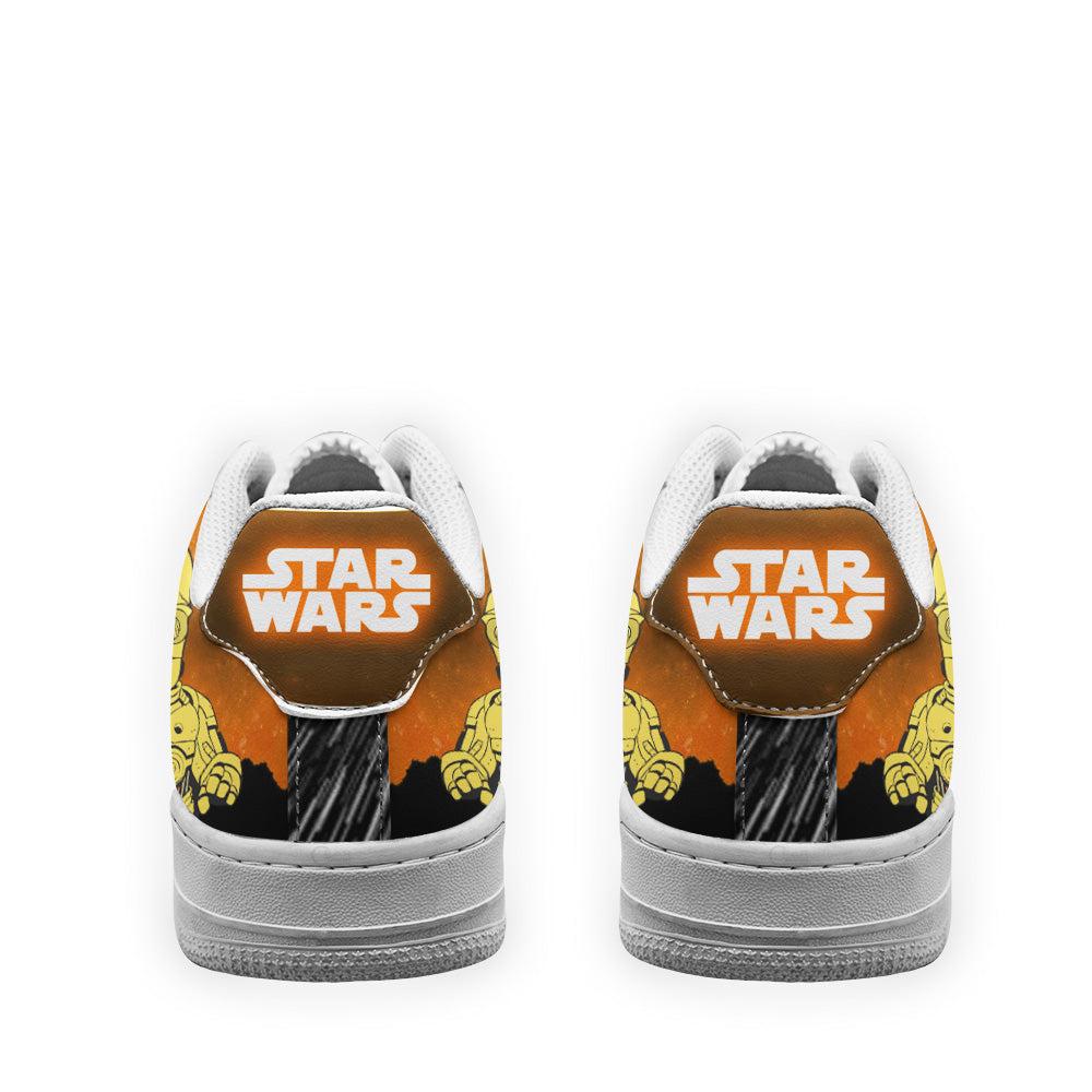 C-3PO Air Sneakers Custom Star Wars Shoes C-3PO Air Sneakers Custom Star Wars Shoes