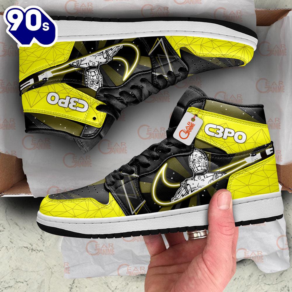 C-3PO J1 Sneakers Custom For Fans C-3PO J1 Sneakers Custom For Fans