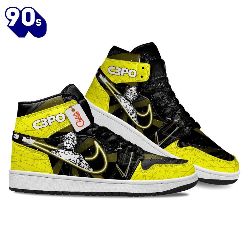 C-3PO J1 Sneakers Custom For Fans C-3PO J1 Sneakers Custom For Fans