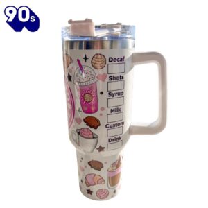 Cafecito Y Chisme 40 oz Travel Mug Coffee Pan Dulce Tumbler with Conchas 1 Cafecito Y Chisme 40 oz Travel Mug Coffee Pan Dulce Tumbler with Conchas