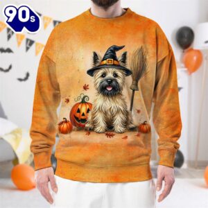 Cairn Terrier Dog In Spooky…