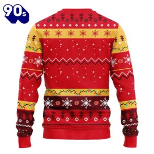 Calgary Flames Hohoho Mickey Christmas Ugly Sweater