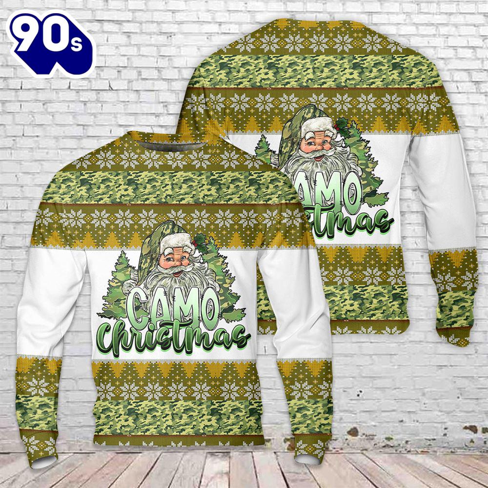 Camo Merry Christmas Sweater Camo Merry Christmas Sweater