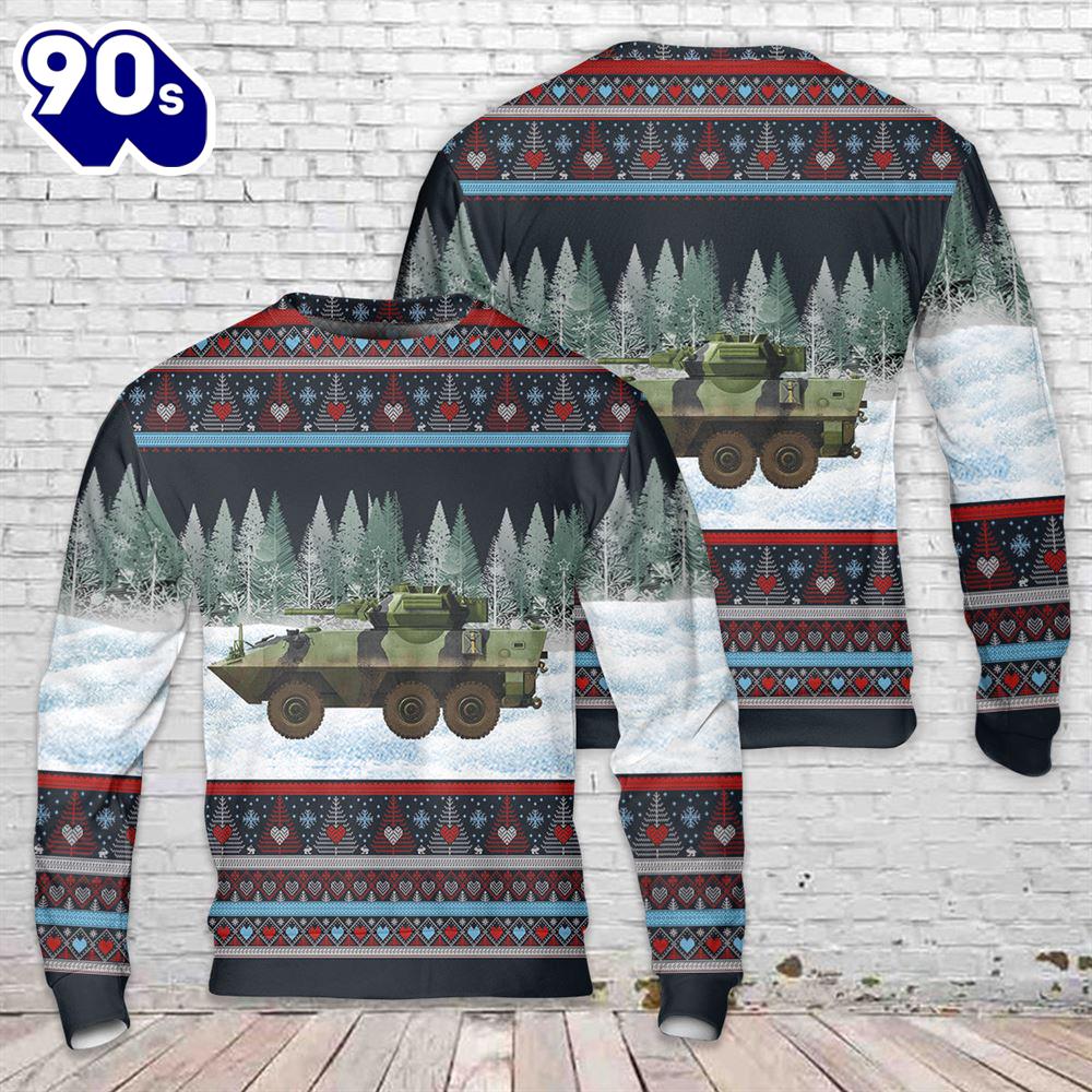 Canadian Army AVGP Cougar Christmas Sweater Canadian Army AVGP Cougar Christmas Sweater