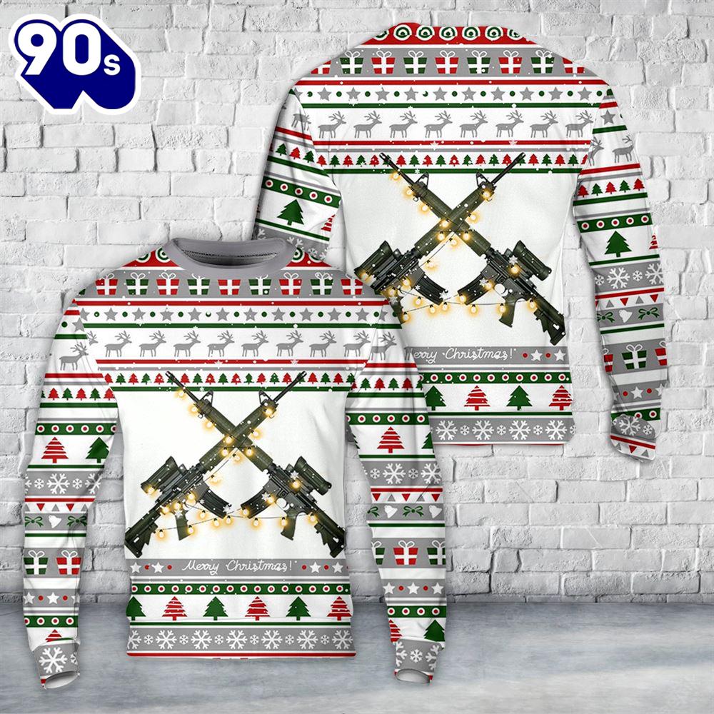 Canadian Army C7A2 Christmas AOP Sweater Canadian Army C7A2 Christmas AOP Sweater