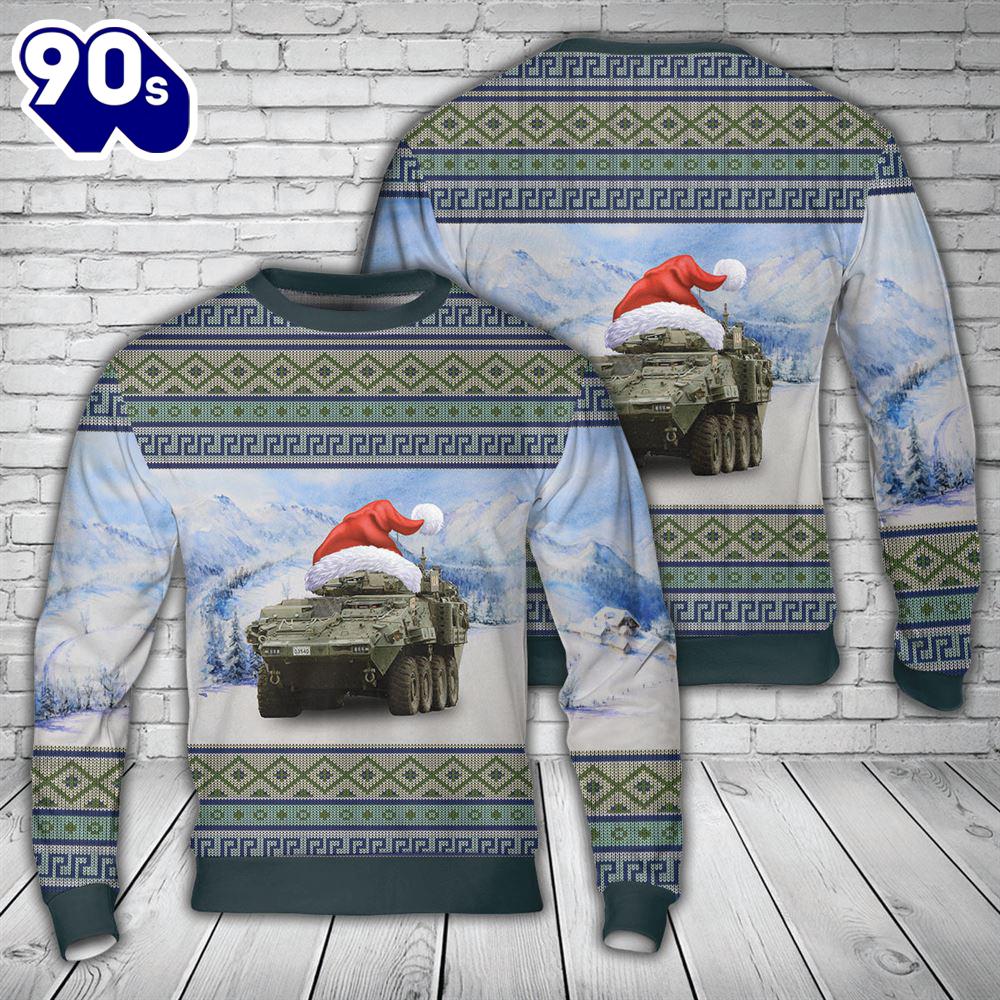 Canadian Army Light Armoured Vehicle (LAV) 6.0 Christmas AOP Sweater Canadian Army Light Armoured Vehicle (LAV) 6.0 Christmas AOP Sweater