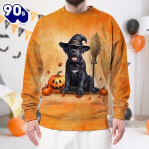 Cane Corso Dog In Spooky…