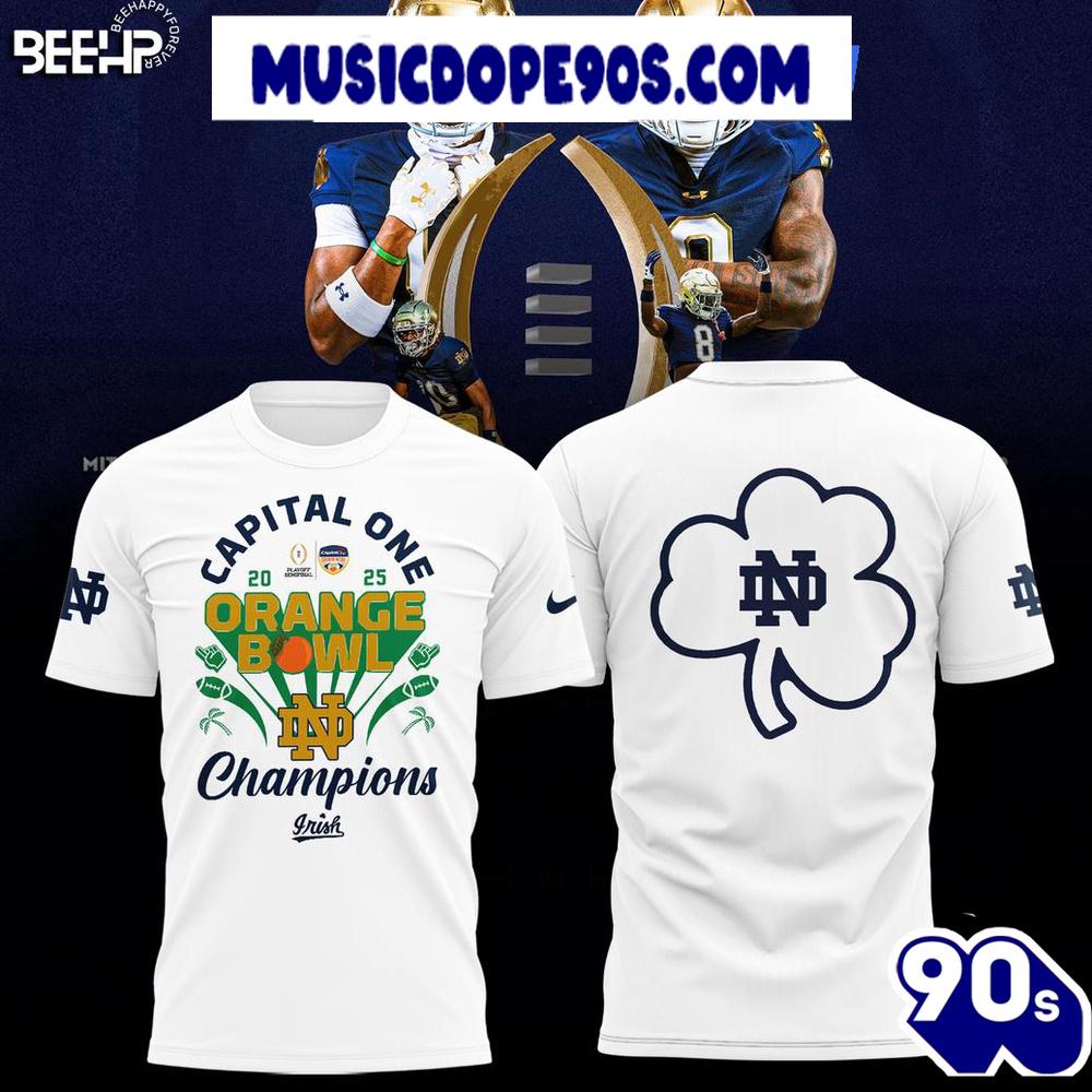 Capital One 2025 Orange Bowl Champions Notre Dame Fighting Irish Limited Edition Hoodie Capital One 2025 Orange Bowl Champions Notre Dame Fighting Irish Limited Edition Hoodie