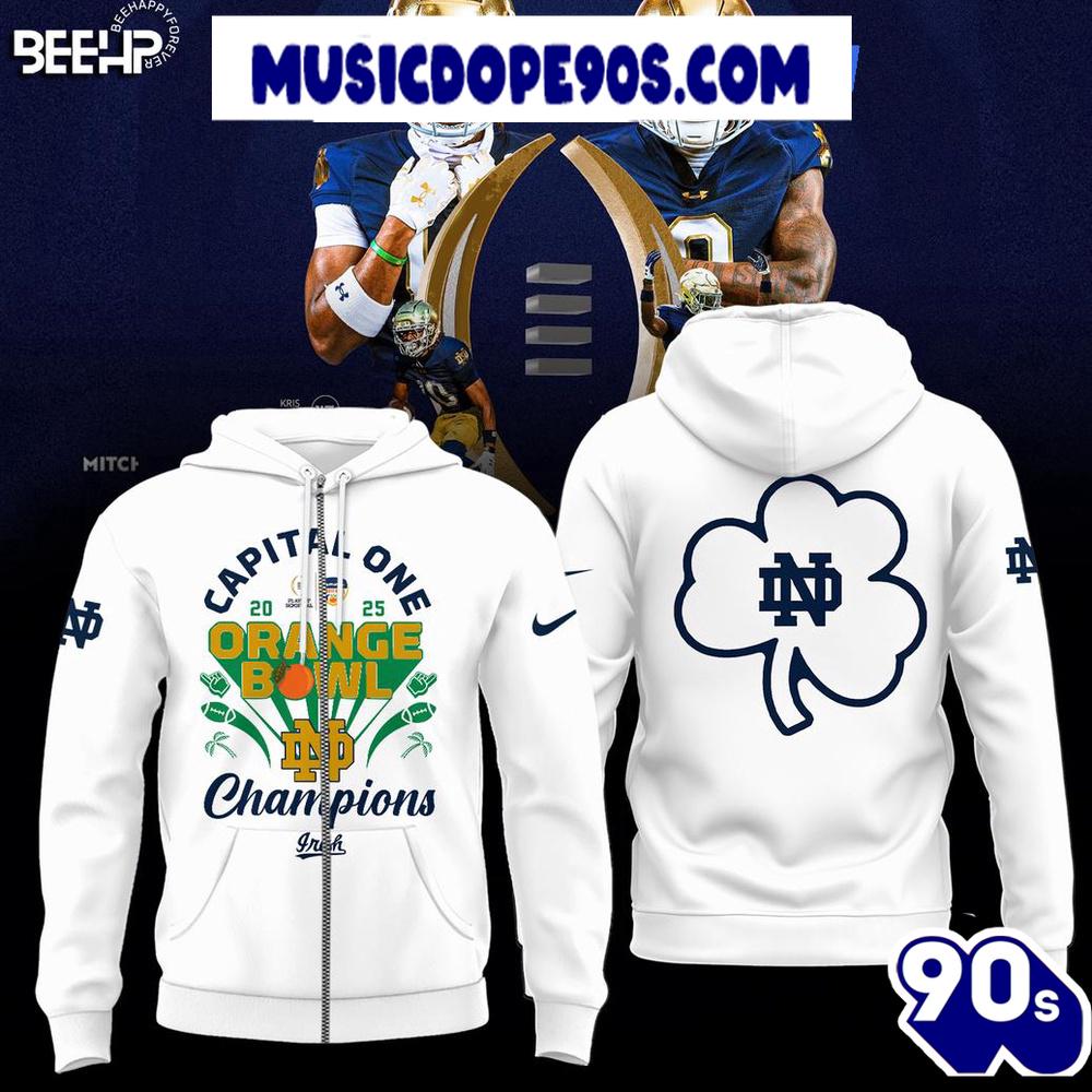 Capital One 2025 Orange Bowl Champions Notre Dame Fighting Irish Limited Edition Hoodie Capital One 2025 Orange Bowl Champions Notre Dame Fighting Irish Limited Edition Hoodie