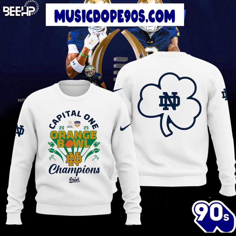 Capital One 2025 Orange Bowl Champions Notre Dame Fighting Irish Limited Edition Hoodie Capital One 2025 Orange Bowl Champions Notre Dame Fighting Irish Limited Edition Hoodie