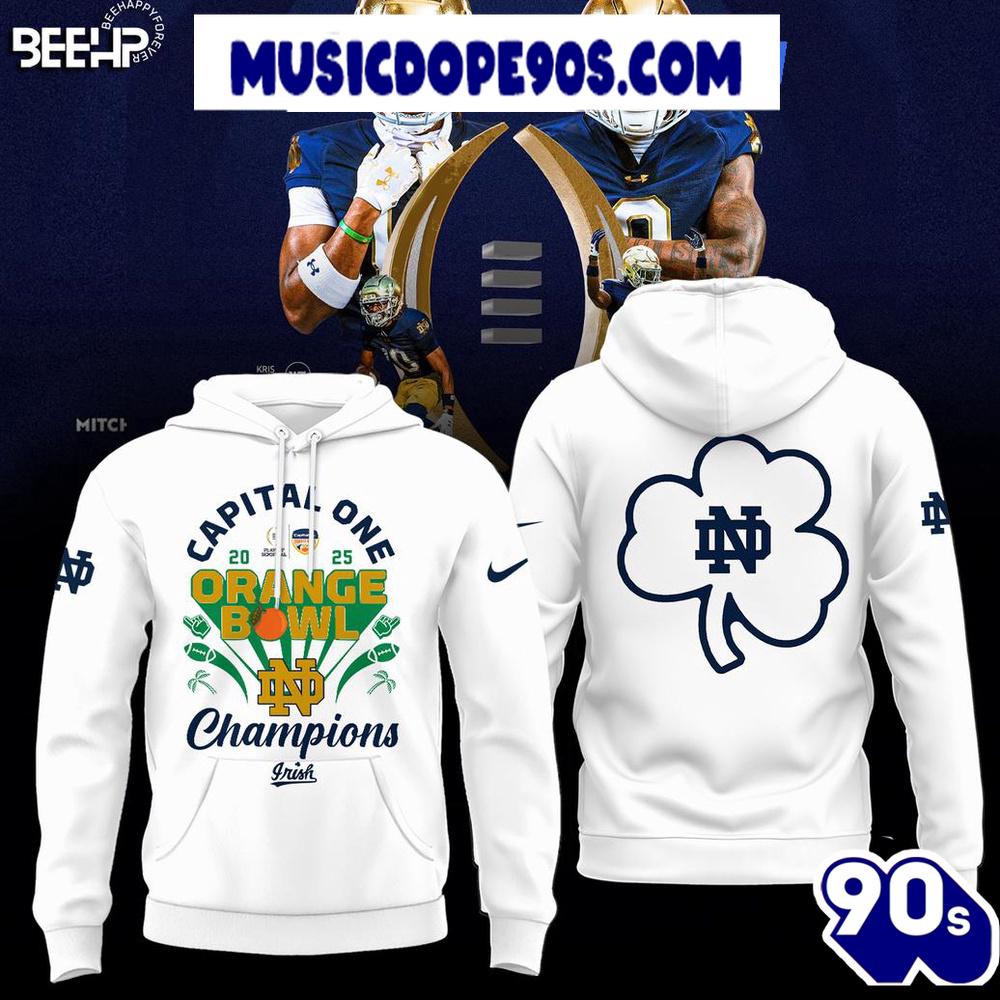 Capital One 2025 Orange Bowl Champions Notre Dame Fighting Irish Limited Edition Hoodie Capital One 2025 Orange Bowl Champions Notre Dame Fighting Irish Limited Edition Hoodie