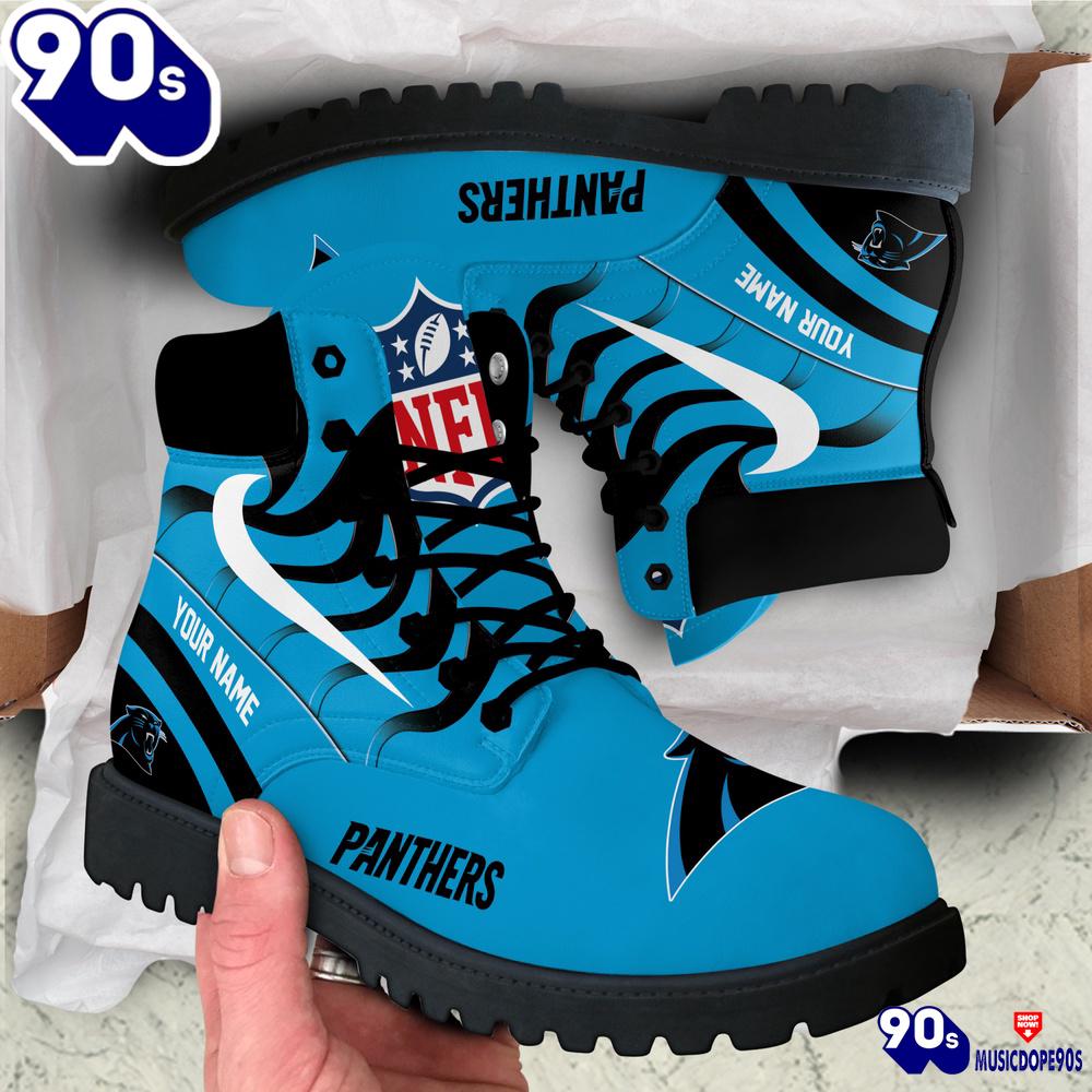 Carolina Panthers Custom Boots Shoes Idea Gift For Fan Carolina Panthers Custom Boots Shoes Idea Gift For Fan
