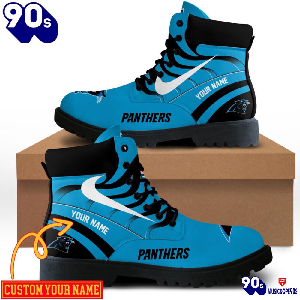 Carolina Panthers Custom Boots Shoes Idea Gift For Fan Carolina Panthers Custom Boots Shoes Idea Gift For Fan