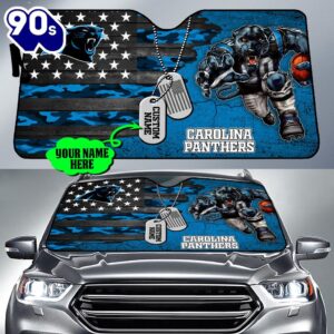 Carolina Panthers NFL Car Sun Shade For Fans