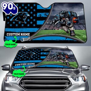 Carolina Panthers NFL Car Sun Shade