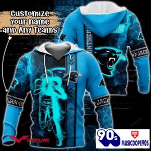 Carolina Panthers NFL Custom Name 3D Hoodie Teams Shirt For Fans