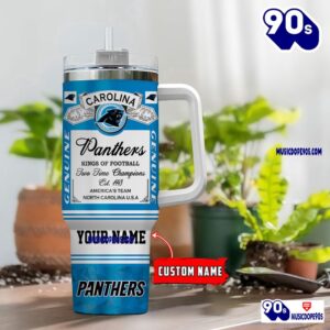 Carolina Panthers Nfl Kings Of Football Personalized Tumbler 40oz 1 Carolina Panthers Nfl Kings Of Football Personalized Tumbler 40oz