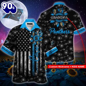 Carolina Panthers NFL-Hawaii Shirt Sunflower…