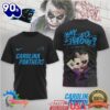 Carolina Panthers Official NFL Joker Why So Serious 3D Shirt