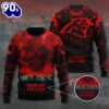 Carolina Panthers x Stranger Things Ugly Sweater Gift Xmas